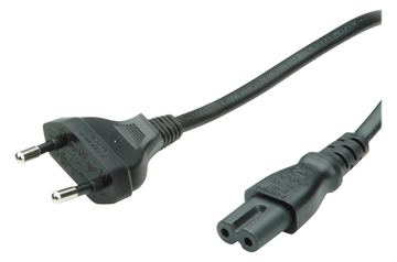 VALUE Stromkabel - Eurostecker (M) zu IEC 60320 C7 von LumaTech