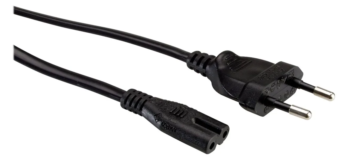 VALUE Stromkabel - Eurostecker (M) zu IEC 60320 C7, Ansicht 3