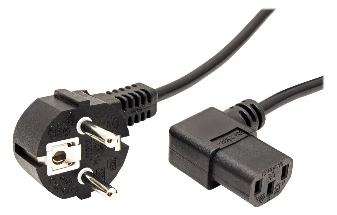 VALUE Stromkabel - IEC 60320 C13 zu CEE 7/7 (M), Ansicht 3