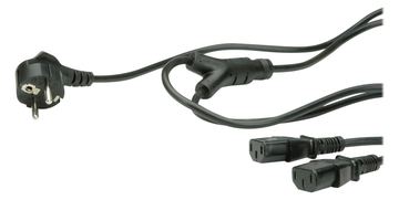 VALUE Stromkabel - IEC 60320 C13 zu CEE 7/7 (M) von LumaTech
