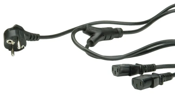 VALUE Stromkabel - IEC 60320 C13 zu CEE 7/7 (M), Ansicht 2