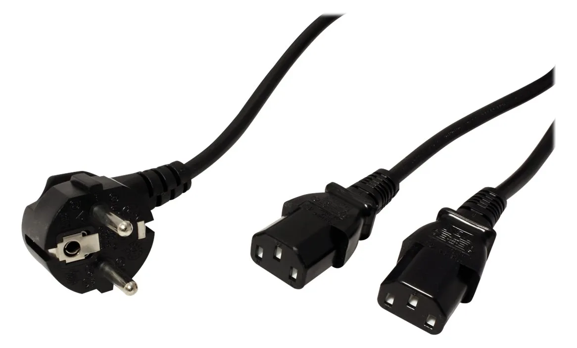 VALUE Stromkabel - IEC 60320 C13 zu CEE 7/7 (M), Ansicht 4