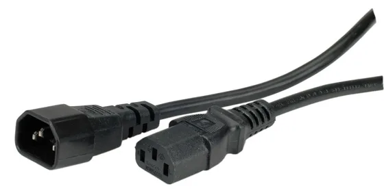 VALUE Stromkabel - IEC 60320 C13 zu IEC 60320 C14, Ansicht 2