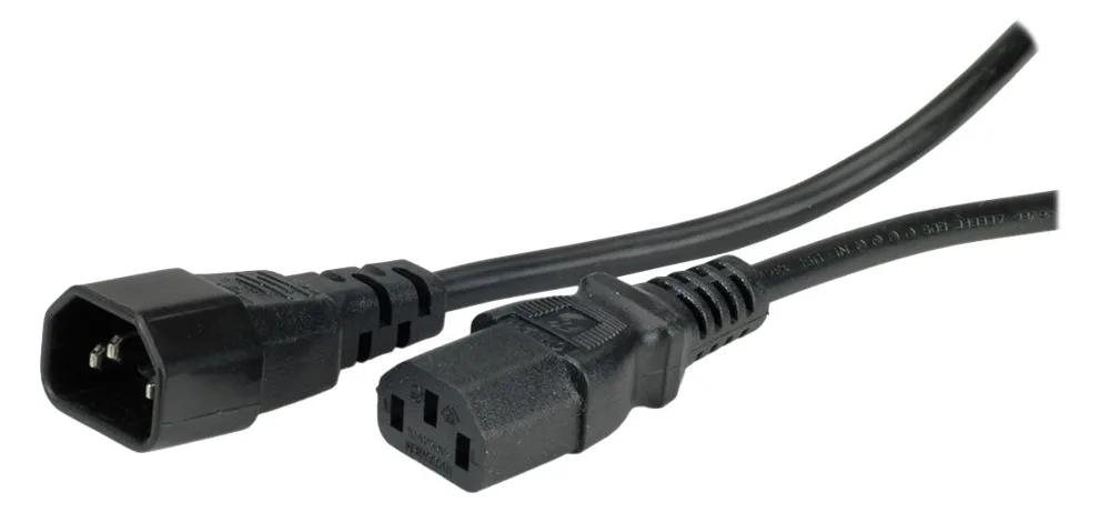 VALUE Stromkabel - IEC 60320 C13 zu IEC 60320 C14, Ansicht 3
