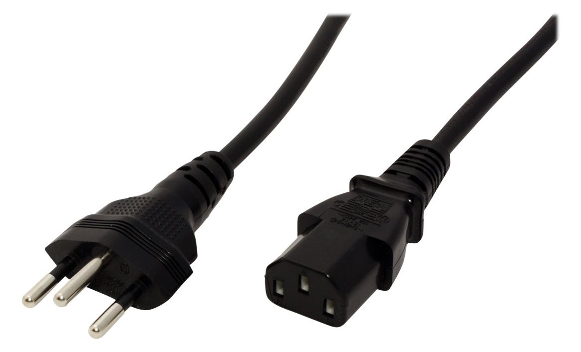 VALUE Stromkabel - IEC 60320 C13 zu T12 (M)