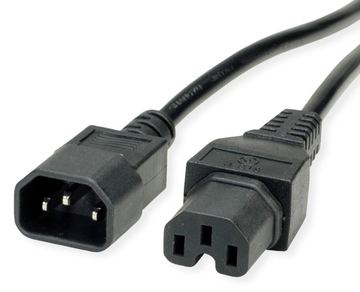 VALUE Stromkabel - IEC 60320 C14 zu IEC 60320 C15 von LumaTech