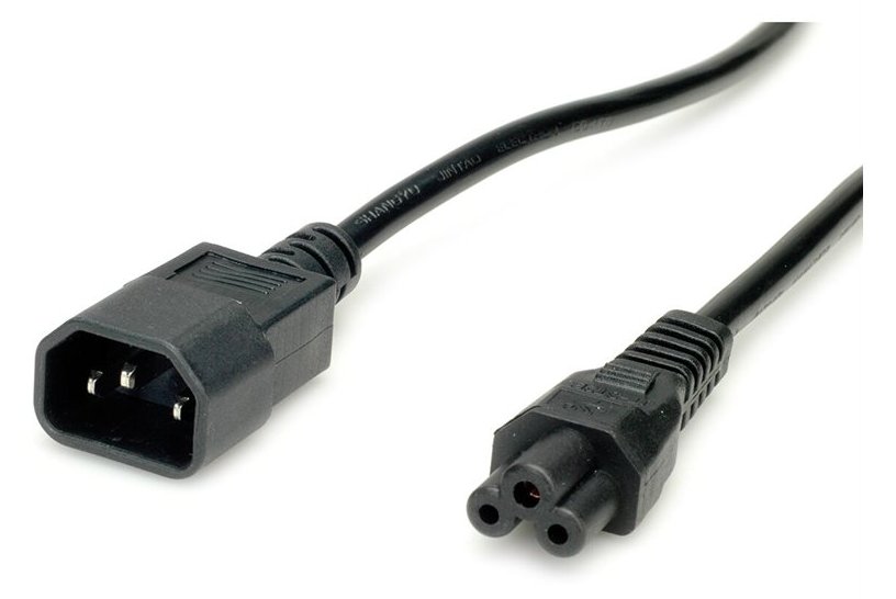 VALUE Stromkabel - IEC 60320 C14 zu IEC 60320 C5