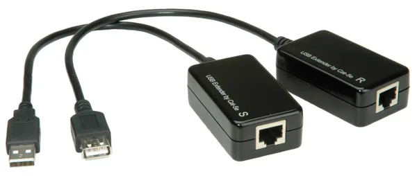 VALUE USB 1.1 Extender over RJ-45 - Remote-Einheit und lokale Einheit, Ansicht 2