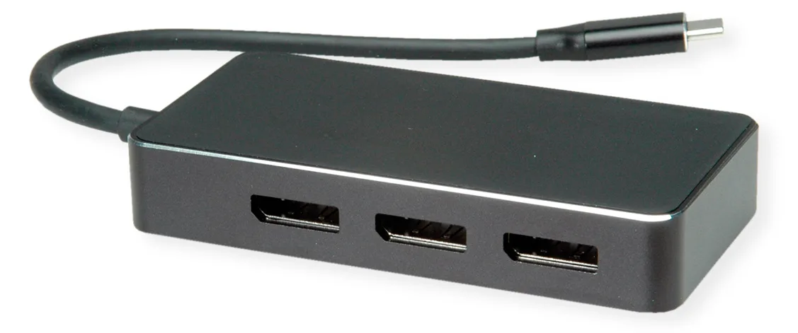 VALUE USB Multi-Display Adpt. Typ C - DP MultiStream - Digital/Daten, Ansicht 2
