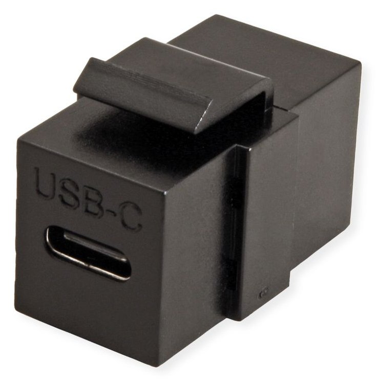 VALUE USB Typ C Keystone Modul schwarz von LumaTech