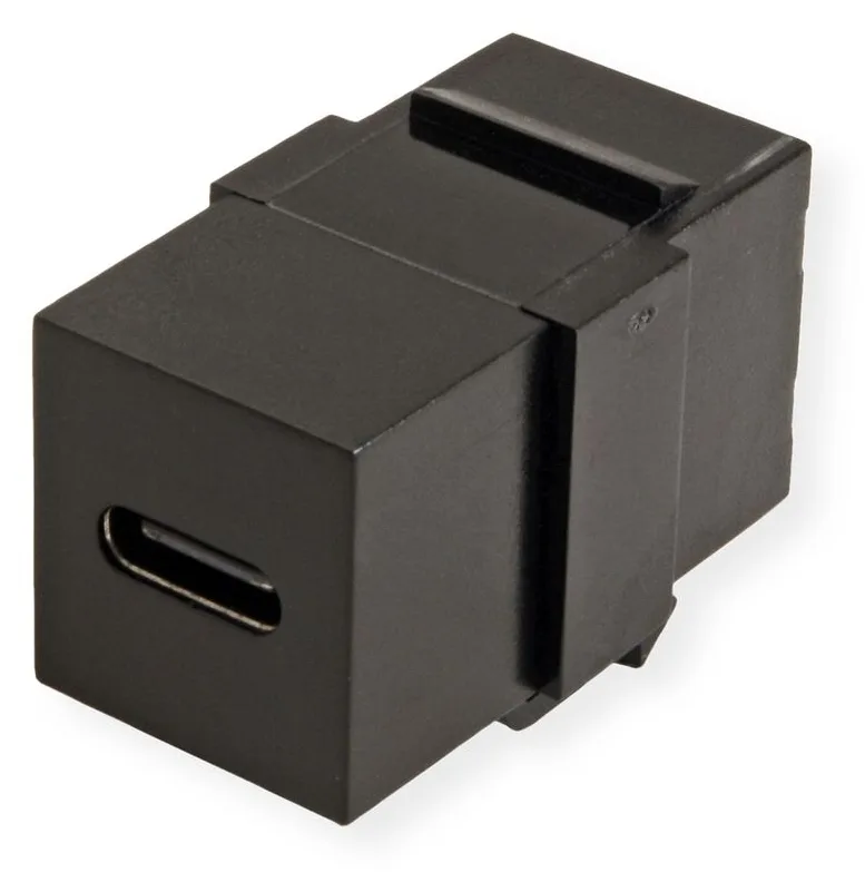 VALUE USB Typ C Keystone Modul schwarz, Ansicht 2