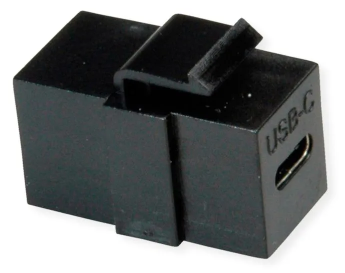 VALUE USB Typ C Keystone Modul schwarz, Ansicht 3