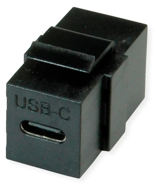 VALUE USB Typ C Keystone Modul schwarz, Ansicht 4