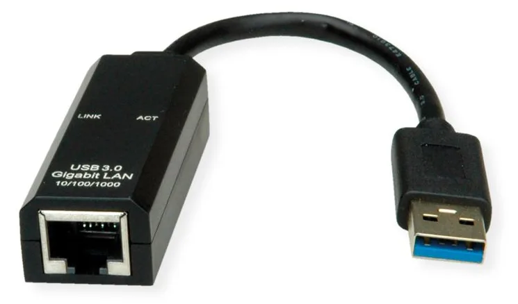 VALUE USB3.2 Gen1 Gigabit Ethernet Konverter - Kabel - Digital/Daten, Ansicht 2