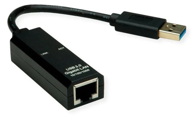 VALUE USB3.2 Gen1 Gigabit Ethernet Konverter - Kabel - Digital/Daten, Ansicht 3