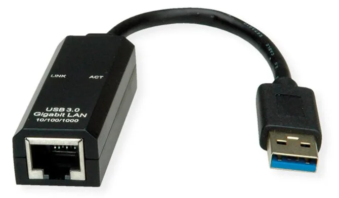 VALUE USB3.2 Gen1 Gigabit Ethernet Konverter - Kabel - Digital/Daten, Ansicht 4
