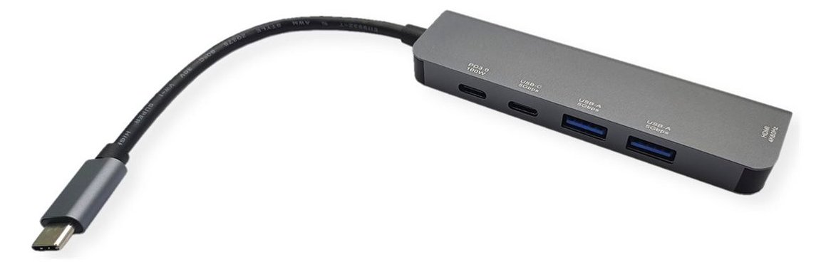 VALUE USB-C Dock HDMI+2xUSB A+ 1x C++ 1xC PD 4K60 - Digital/Daten