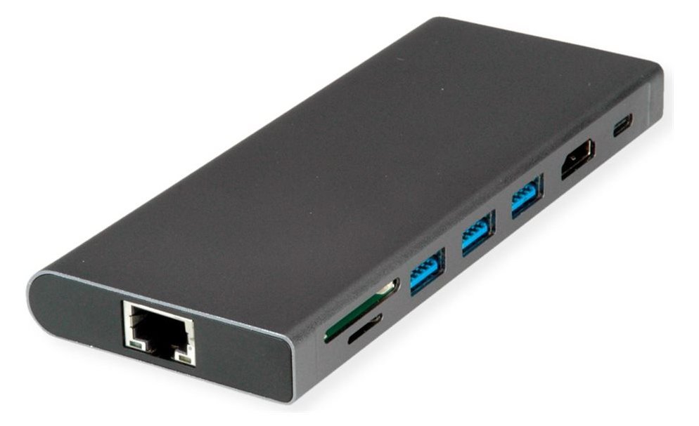 VALUE USB-C Dock HDMI+GbE+3xA+1xC+ 1xTF/SD+1xC PD 1x Audio 4K - Audio/Multimedia - Digital/Daten