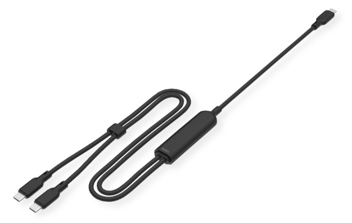 VALUE USB-C Splitter-Ladekabel 100W - Digital/Daten von LumaTech