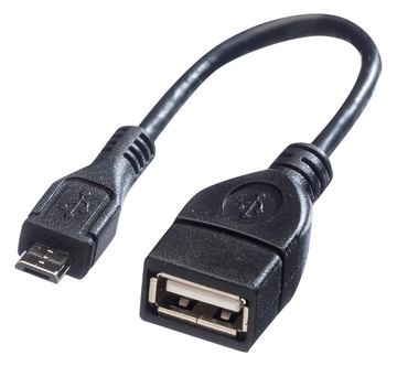 VALUE USB-Kabel - Micro-USB Typ B (M) bis USB (W) von LumaTech