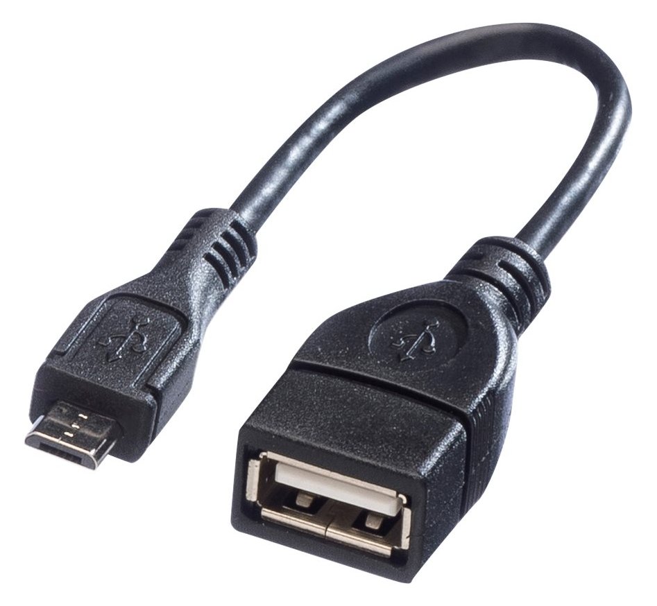 VALUE USB-Kabel - Micro-USB Typ B (M) bis USB (W) von LumaTech