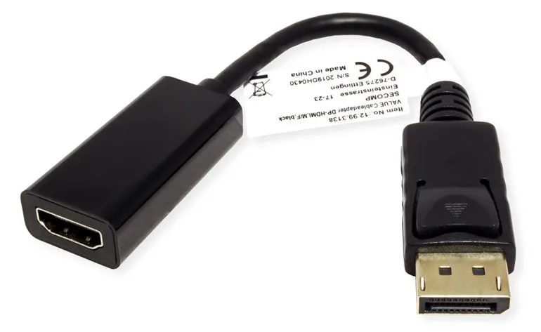VALUE Videoadapter - DisplayPort männlich zu HDMI weiblich, Ansicht 4