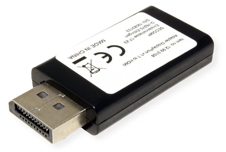 VALUE Videoadapter - DisplayPort männlich zu HDMI weiblich, Ansicht 3
