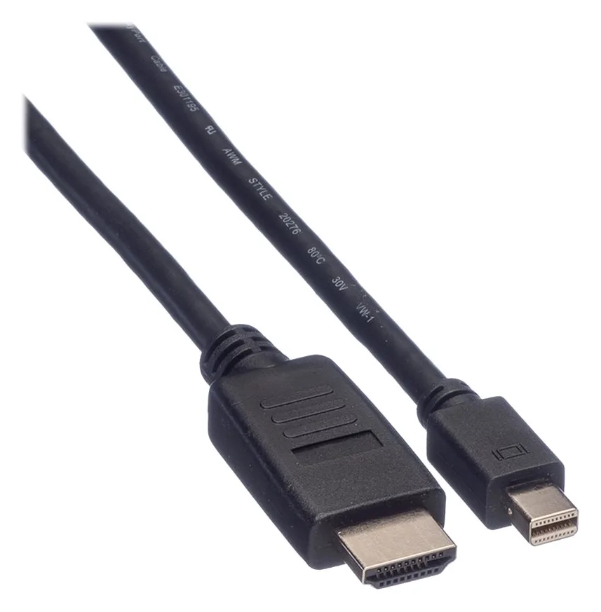 VALUE Videokabel - Mini DisplayPort (M) bis HDMI (M), Ansicht 2