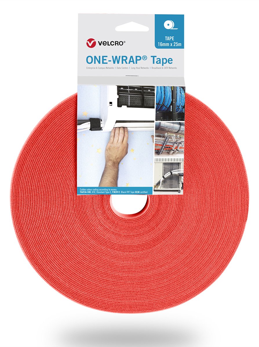 VELCRO One Wrap Band 25m 10mm Orange VEL-OW64111 von LumaTech