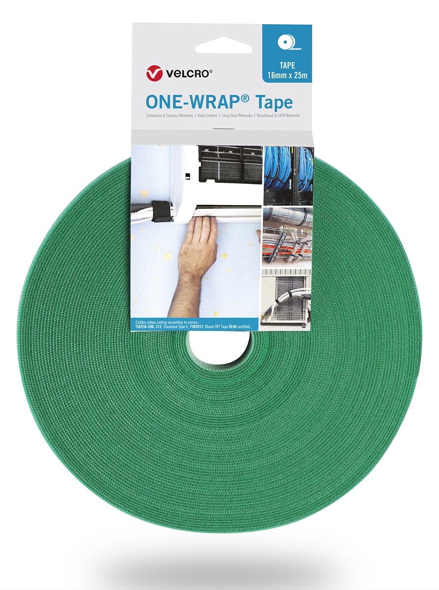 VELCRO One Wrap Band 25m 16mm Grün VEL-OW64132 von LumaTech