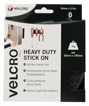 VELCRO VEL-EC60245 - Schwarz - 50 mm - 2,5 m - 1 Stück(e) - Box von LumaTech