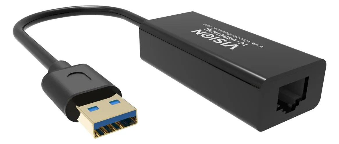 Vision TC-USBETH/BL - Netzwerkadapter - USB 2.0, Ansicht 3