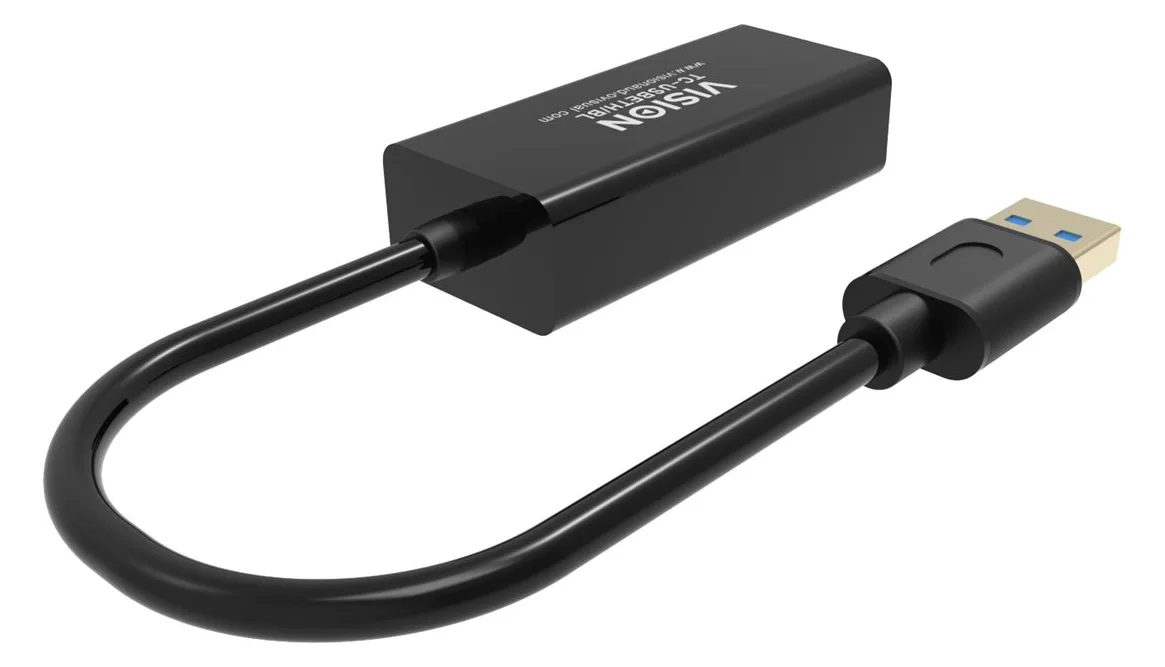 Vision TC-USBETH/BL - Netzwerkadapter - USB 2.0, Ansicht 4