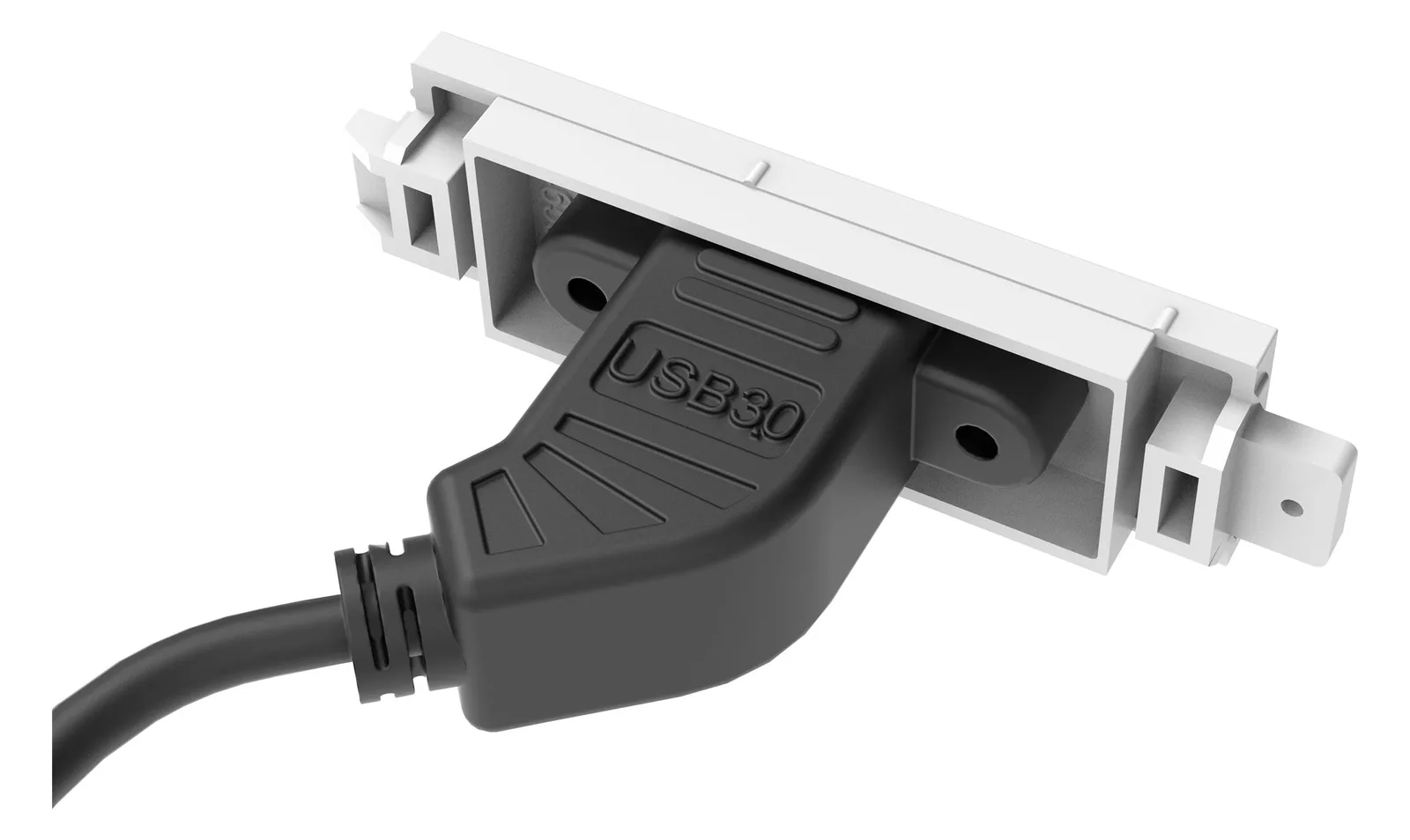 Vision TechConnect 3 USB-b module - Modulares Faceplate-Snap-In, Ansicht 2