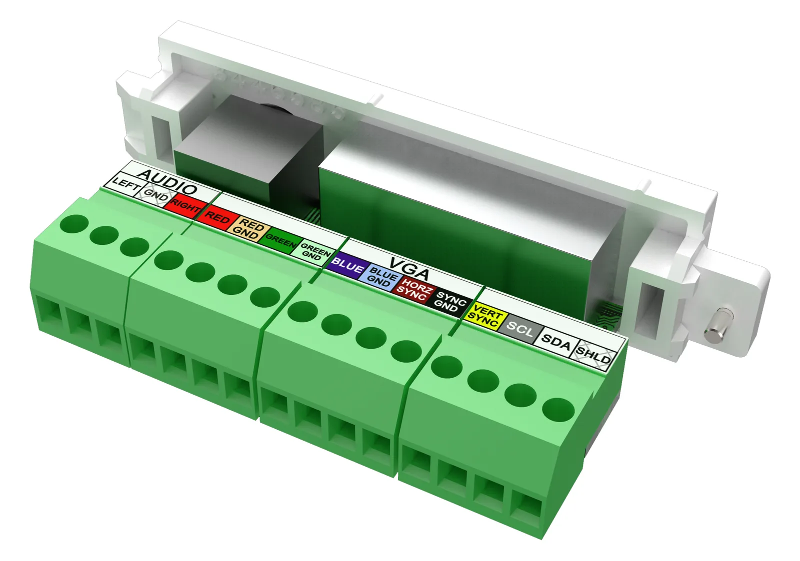 Vision TechConnect 3 VGA+3.5mm module - Modulares Faceplate-Snap-In, Ansicht 4