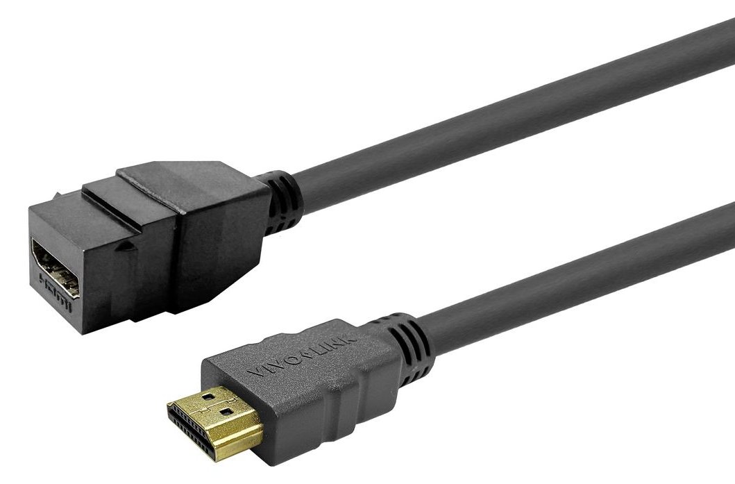 VivoLink Keystone Black HDMI Female to Male - Digital/Display/Video von LumaTech