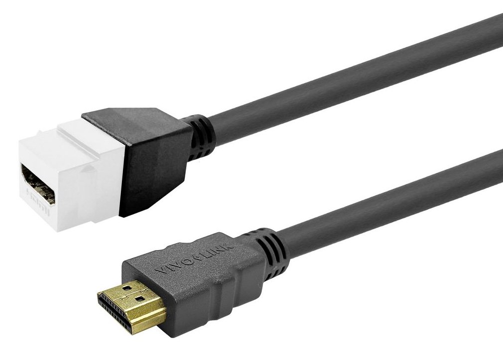 VivoLink Keystone White HDMI Female to Male - Digital/Display/Video von LumaTech