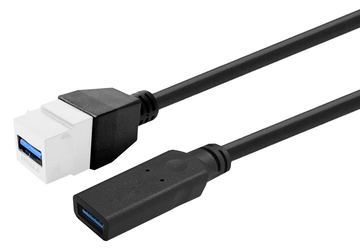 VivoLink Keystone White USB3.0 A-Female to A-Male - Digital/Daten von LumaTech