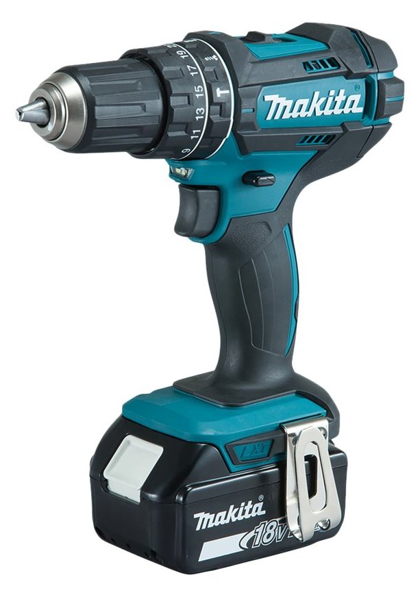 Makita DHP482RFX9 Akku-Schlagbohrschrauber inkl. Koffer + 2 Akkus 3.0Ah + Zubehör