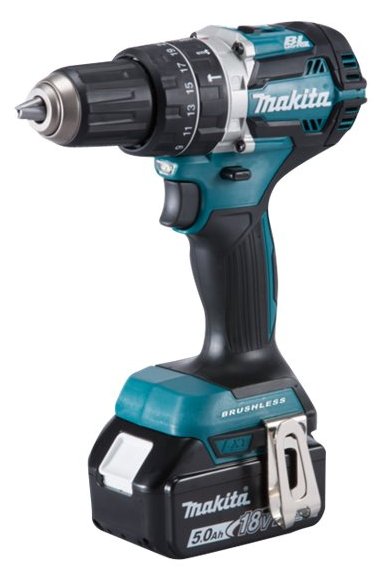Makita DHP484RTJ Akku-Schlagbohrschrauber inkl. MAKPAC + 2 Akkus 5.0Ah