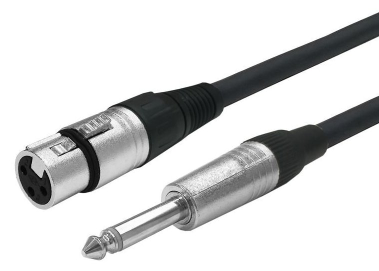 VivoLink PROAUDXLRFJACK3 - XLR - Weiblich - 6.35mm - Männlich - 3 m - Schwarz von LumaTech