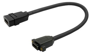 VivoLink PROHDMIHDFFWP - 0,25 m - HDMI Typ A (Standard) - HDMI Typ A (Standard) - 4096 x 2160 Pixel - 3D - Schwarz von LumaTech