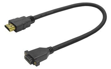 VivoLink PROHDMIHDFMWP - 0,2 m - HDMI Typ A (Standard) - HDMI Typ A (Standard) - 4096 x 2160 Pixel - 3D - Schwarz von LumaTech