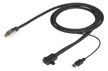 VivoLink PROHDMIHDMFM3 - 3 m - HDMI Typ A (Standard) - HDMI Typ A (Standard) - 4096 x 2160 Pixel - 3D - Schwarz von LumaTech