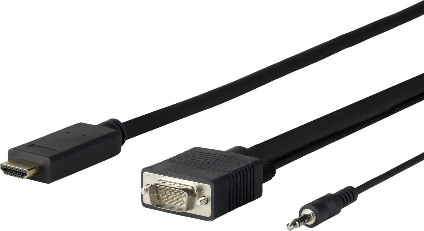 VivoLink PROHDMIVGA1 - 1 m - HDMI Typ A (Standard) - VGA (D-Sub) - Männlich - Weiblich - Gerade, Ansicht 2