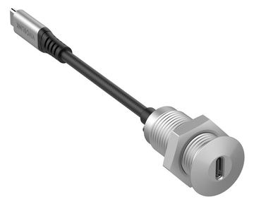 VivoLink PROUSBCMF0.3SOCKET - 0,3 m - USB C - USB C - USB 3.2 Gen 2 (3.1 Gen 2) - 10 Gbit/s - Grau von LumaTech