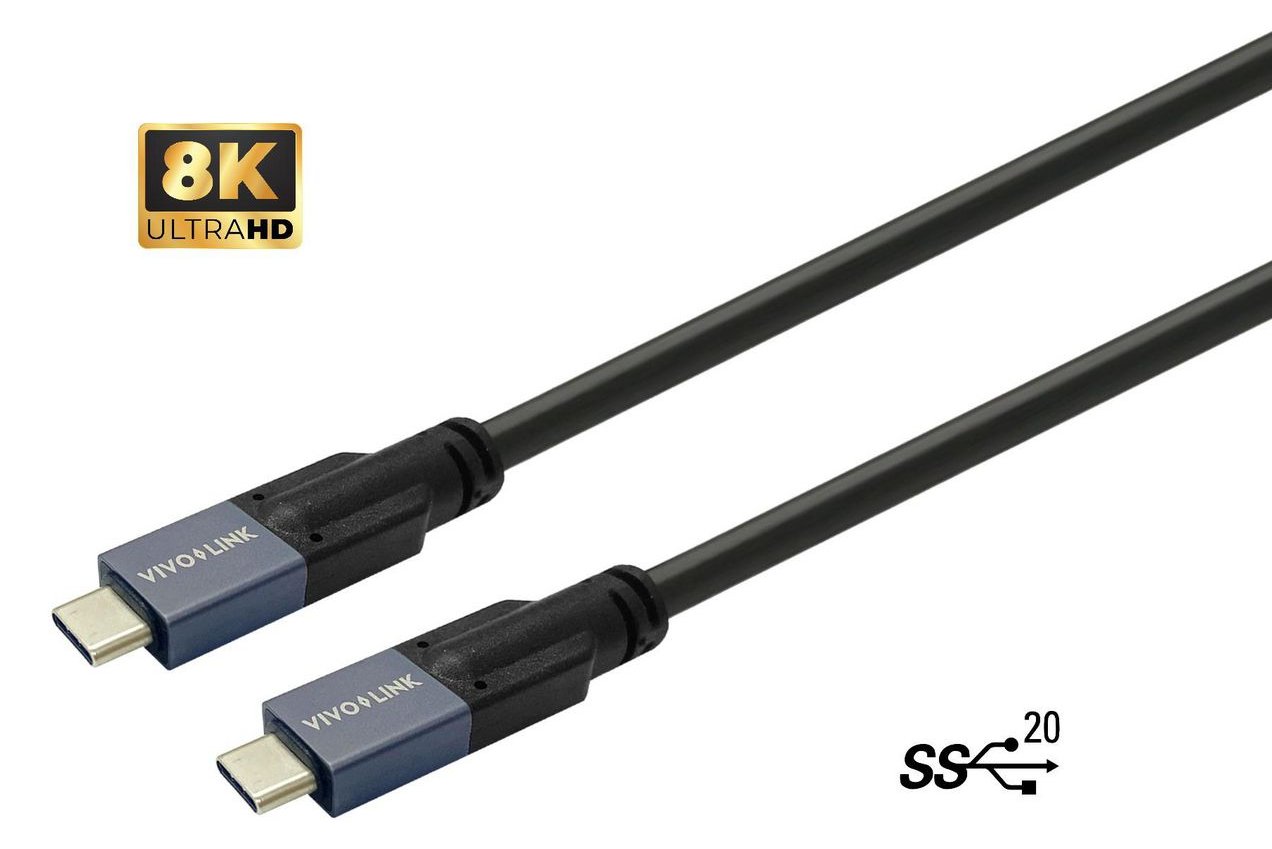 VivoLink PROUSBCMM7 - 7 m - USB C - USB C - USB 3.2 Gen 2 (3.1 Gen 2) - 20 Gbit/s - Schwarz von LumaTech