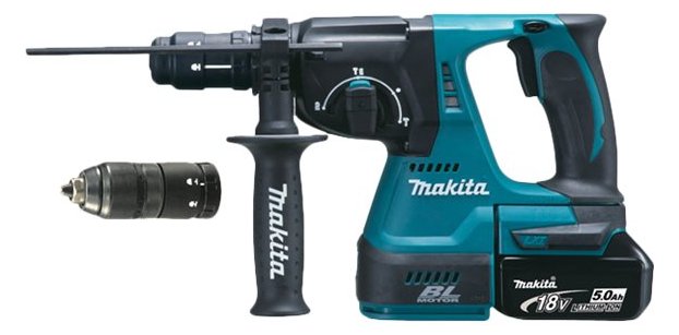 Makita DHR243RTJ Akku-Bohr-/Meißelhammer inkl. MAKPAC + 2 Akkus 5.0Ah