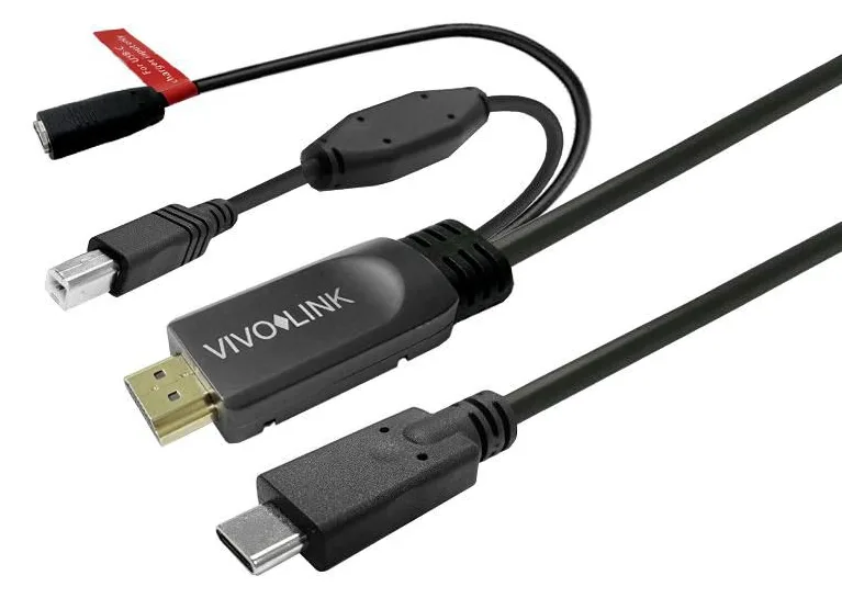 VivoLink Touchscreen Cable with charger Black - Kabel - Digital/Daten, Ansicht 2