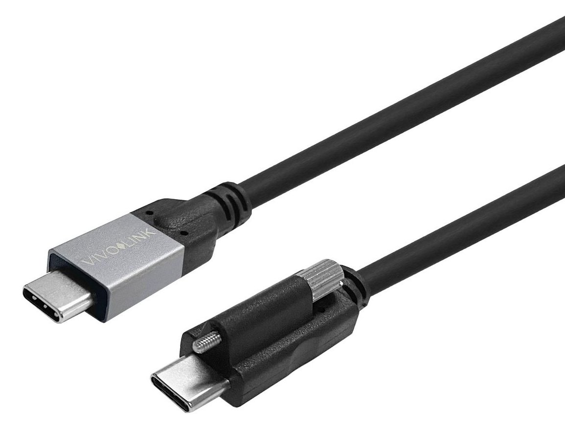 VivoLink USB-C Screw to Cable Supports Enterprise-tested - Kabel - Digital/Daten von LumaTech
